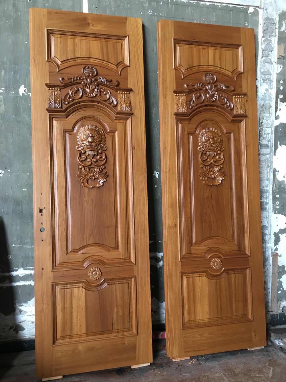 緬甸柚木木門 定制 參考款式8