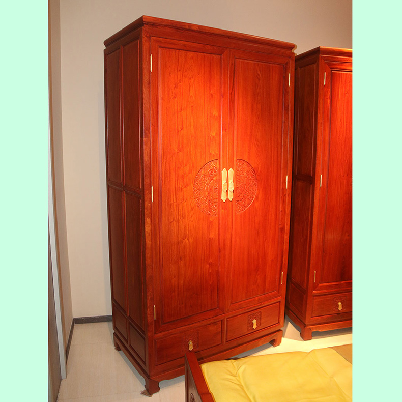 緬甸花梨二門衣櫥