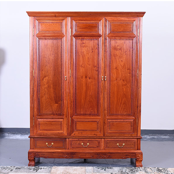 緬甸花梨三門衣櫥
