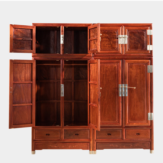 緬甸花梨四門衣櫥